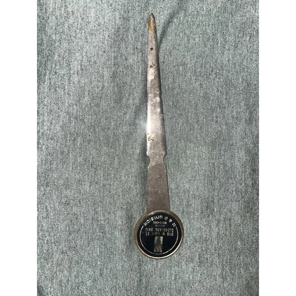 Vintage Rare H & D Division Cleveland OH Mail Letter Opener Steel
